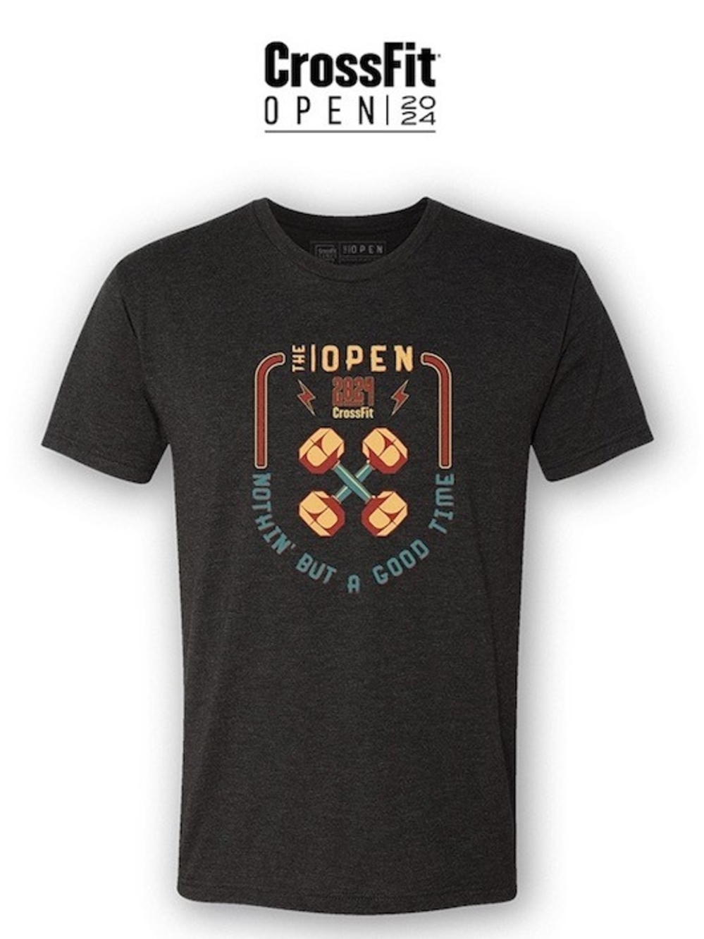 Open 2024 Men's Charcoal Graphic Tee